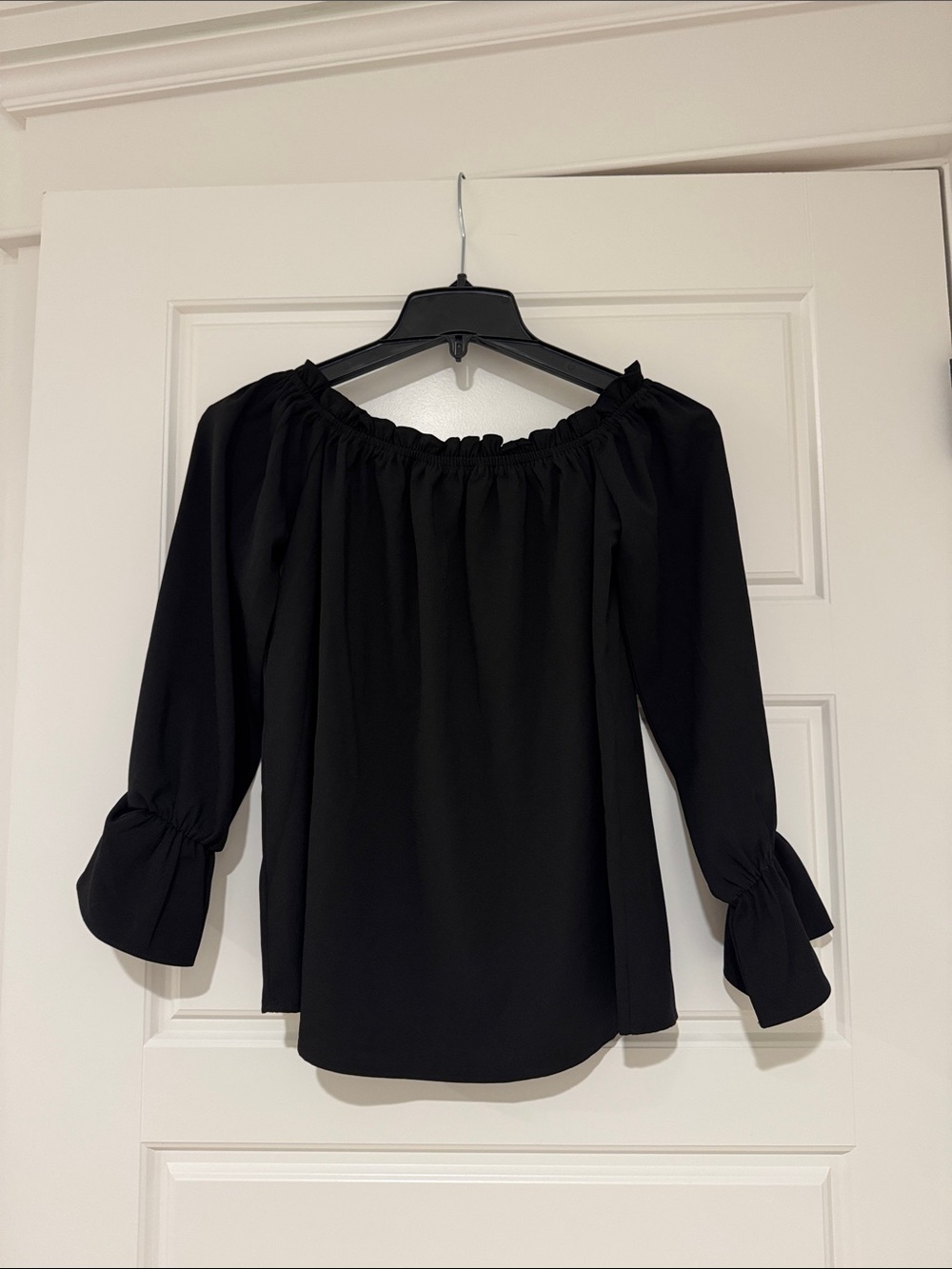 Lulu Black Off-Shoulder Blouse